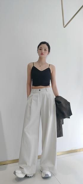 502673天丝棉阔腿裤