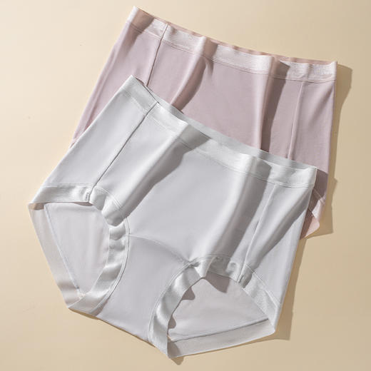 藏红花-40S莫代尔-10A抑菌高腰女士内裤2944 商品图5