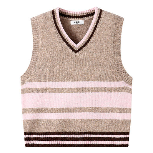 男女童V领背心秋季新款安奈儿童装EM532517 商品图7