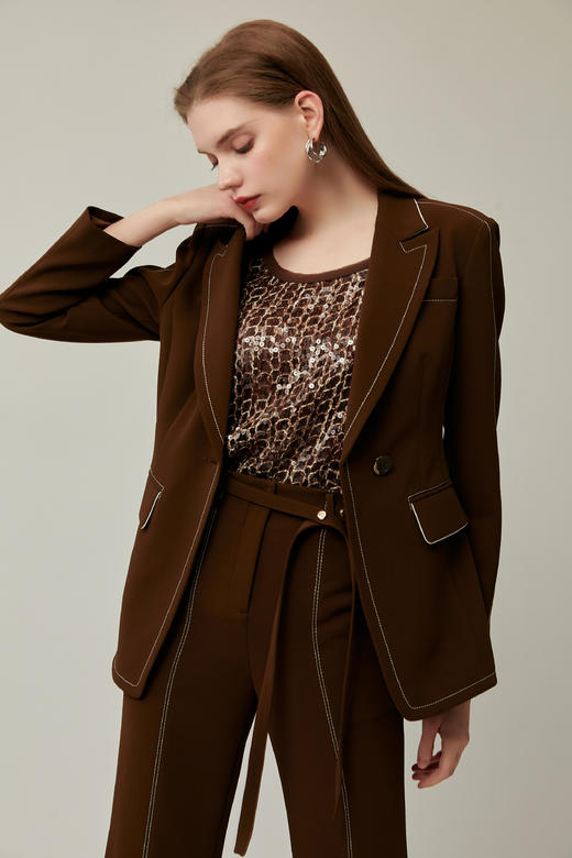 SAFICOO  优雅干练 X型收腰式西装 商品图1