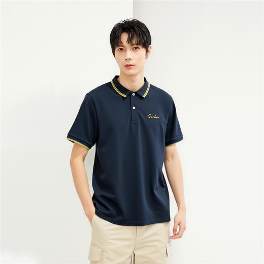 佐丹奴男装刺绣撞色翻领Polo衫 01012256 商品图1