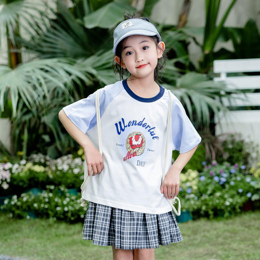 412-童圆领短袖针织衫 商品图0