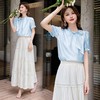 气质女神范花边领女夏御姐，百褶裙两件套其他甜美清新HR-HBLJRA1120-6 商品缩略图3
