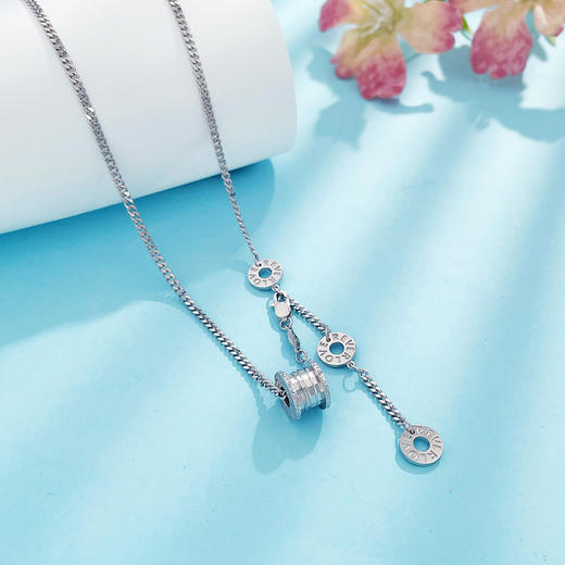 【限时8.8折】【线上铂金馆】PT950 铂金实心LOVE三饼调节链小蛮腰套链(PTTL00201)预售产品下单后不退款不退货不换货不补差价) 商品图2