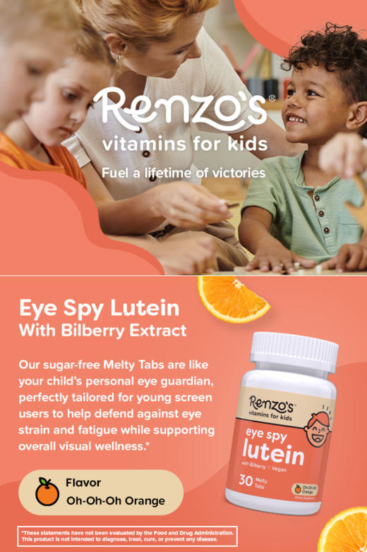 到手价249元 Renzo’s Eye Spy Lutein护眼咀嚼片 专为孩子设计 电子屏幕无处不在，孩子的眼睛需要更多保护 美国代购，无中文标签，介意慎拍 商品图3