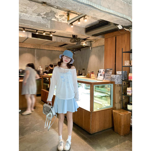 <曾小咸推荐>韩系甜美风罩衫吊带连衣裙 商品图2