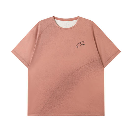 CryingCenter渐变3Clogo晕染肌理跑步短袖T恤运动吸汗单向导湿 商品图9