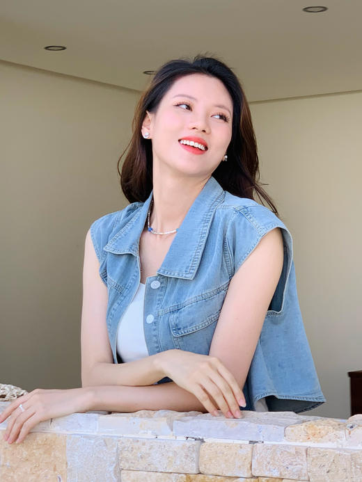 【百图lulu定制】【兜风牛仔外套】翻领 大口袋 飞飞袖 牛仔外套 商品图2