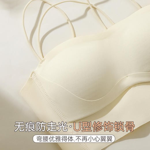 赫曼佳人 文胸(VIP)【性感美背 小胸聚拢】夏季薄款无痕露背内搭可外穿抹胸文胸 商品图2