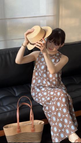 碎花——苎麻连衣裙