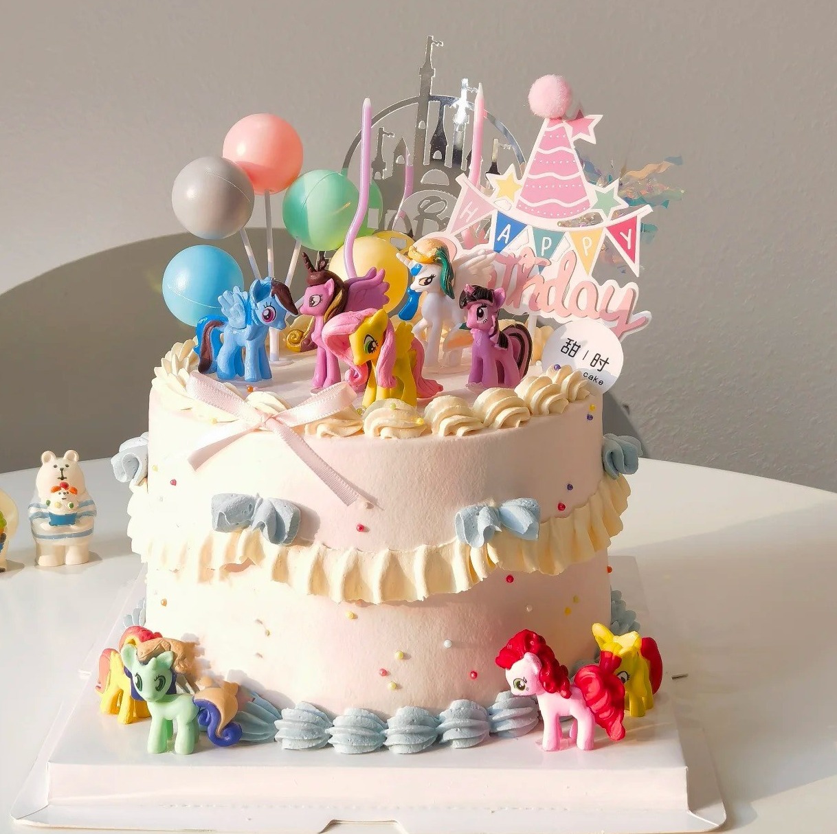 【优品系列】【小号版小马宝莉】儿童蛋糕【玩偶造型随机】