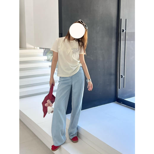 2507202    the r0w 亚麻混纺牛仔裤 商品图1