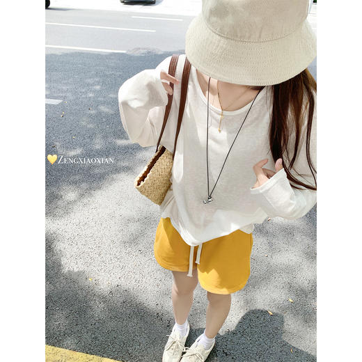 【110元任选2件】最后一波现货！夏日多巴胺2色抽绳休闲短裤 商品图2