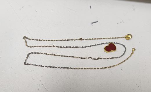 YSMZ02295 鸣钻国际 18K玫瑰金吊坠 彩金葫芦玛瑙锁骨项链吊坠女 商品图3