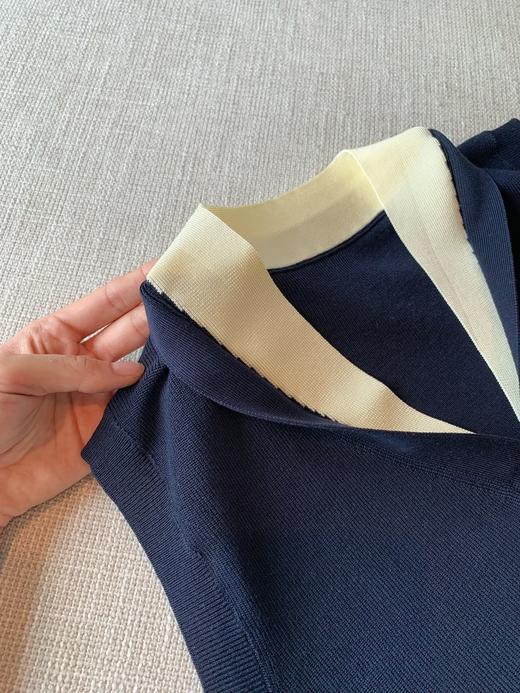 莱赛尔天丝针织假两件马甲 商品图7