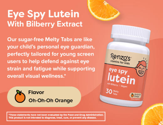 到手价249元 Renzo’s Eye Spy Lutein护眼咀嚼片 专为孩子设计 电子屏幕无处不在，孩子的眼睛需要更多保护 美国代购，无中文标签，介意慎拍 商品图2
