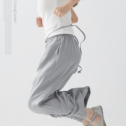 CryingCenter 液态垂感 超延展裤绳直筒滑滑裤 哭喊中心 商品图5