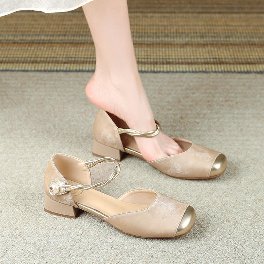 品质好货|Safiya/索菲娅2025透气舒适百搭不累脚玛丽珍凉鞋SFD2114737 商品图0