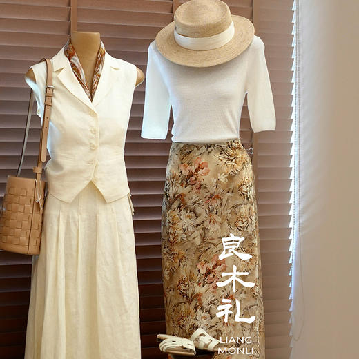 【预售7天】良木礼铜氨丝半裙（0800） 商品图2