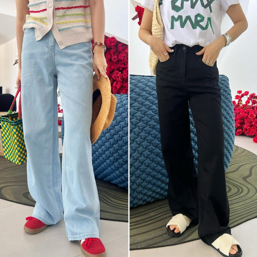 2507202    the r0w 亚麻混纺牛仔裤 商品图0