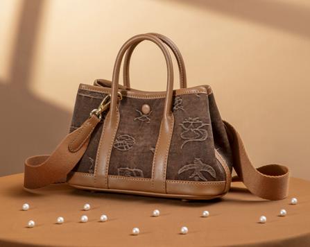 盛唐婧| 汀兰手提包-赭色 商品图0