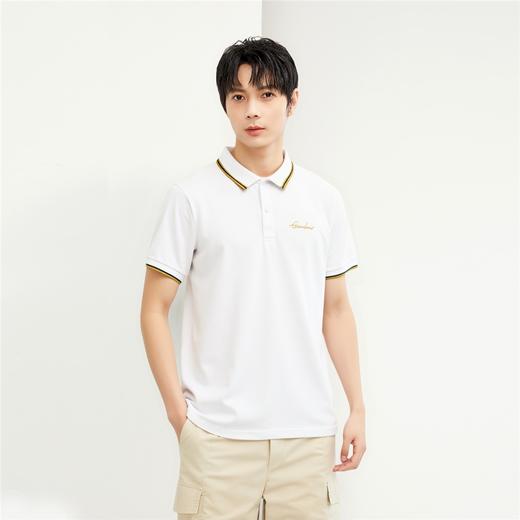 佐丹奴男装刺绣撞色翻领Polo衫 01012256 商品图0