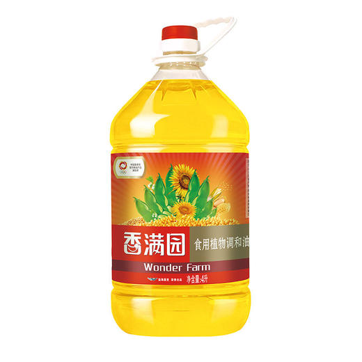 香满园食用植物调和油4L 商品图0