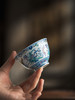 富玉窑  幽兰蝶舞景德镇中式青花主人杯单杯手绘玲珑茶杯 商品缩略图4