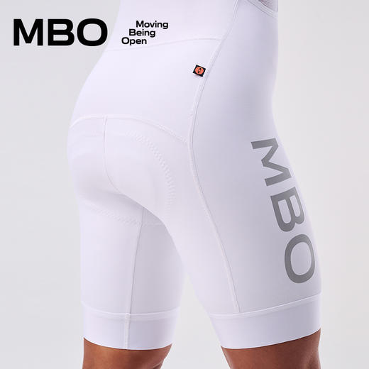 MBO女子背带骑行裤短裤T315时尚纯白抗透骑行裤25年春夏新款 商品图8