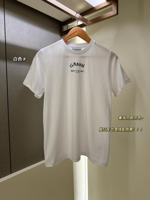 正品秦岚 杨紫同款 gann*小字母纯棉T 商品图9