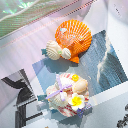 【夏日海洋·真贝壳冰箱贴】海螺贝壳五角海星冰箱贴磁性贴 商品图7