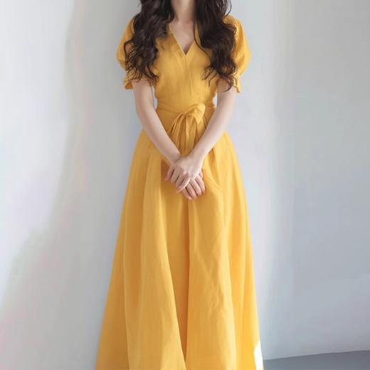 裁缝学苑AH28法式V领短袖连衣裙纸样女装收腰显瘦短袖裙子样板图纸 商品图2