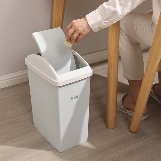 【批发】美丽雅日式摇盖垃圾桶15L大号 1套 商品图6
