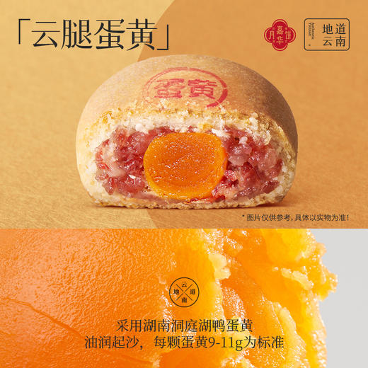 嘉华月饼  云腿双拼月饼自食装   6枚装 480g 商品图5