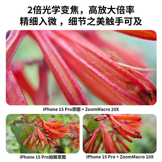 【油麻菜同款】手机微距镜头 1.5-4.5cm变焦变倍精细拍摄 F1.05大光圈柔美虚化 商品图2