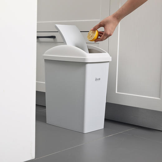【批发】美丽雅日式摇盖垃圾桶15L大号 1套 商品图4