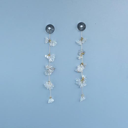 订购8周到｜Monshiro-sankayou-花朵 吊坠 长耳环［日本设计师］ 商品图3