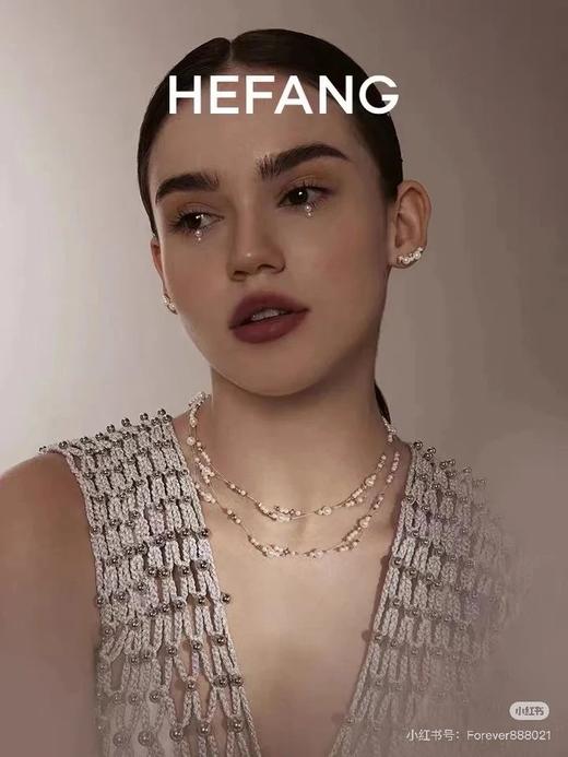 HEFANG白月光耳钉渐变珍珠3mm6mm 商品图1