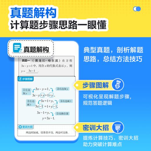 学而思图书2025版七年级初中数学计算全覆盖每天15分钟分层练习计算不丢分 商品图3