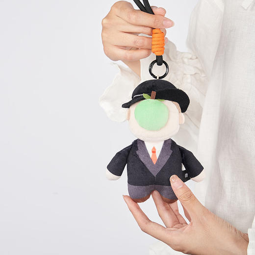 物兮物致敬大师系列戴草帽的梵高自画像弗里达卡罗玛格丽特自画像毛绒玩偶挂饰 商品图3