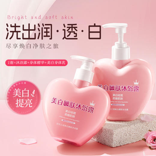 【烟酰胺美白沐浴露】深层清洁全身持久留香补水保湿沐浴液 大瓶家庭装 商品图0