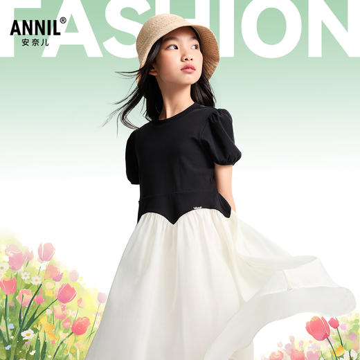 女童连衣裙夏季新款安奈儿童装EG523114 商品图0