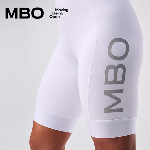 MBO女子背带骑行裤短裤T315时尚纯白抗透骑行裤25年春夏新款 商品图9