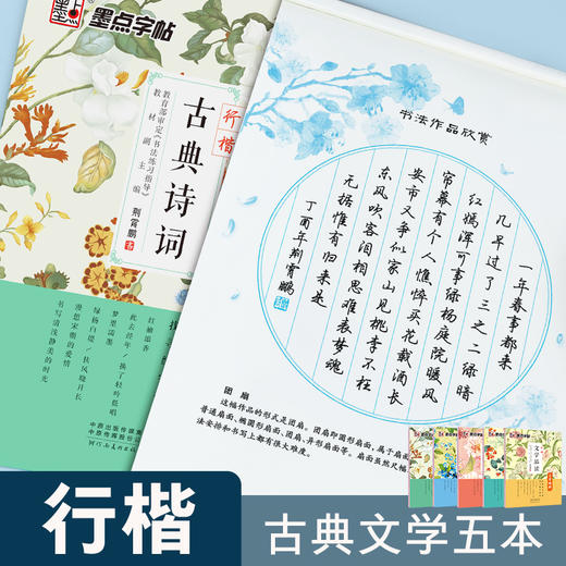 墨点字帖练字大学生行楷古风男古诗词散文字帖女生字体漂亮高中生速成唯美练字帖成年初学者临摹钢笔行楷字帖 商品图2