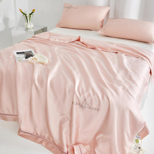 佑家·天丝蚕丝夏被 200*230cm  搭配高山有机蚕丝做填充 亲肤透气 贴身好眠 商品图0