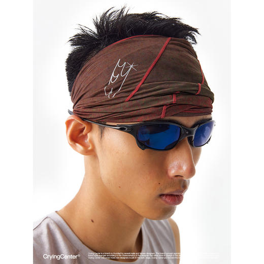 CryingCenter渐变晕染肌理运动发带户外围脖面罩反光 哭喊中心 商品图1