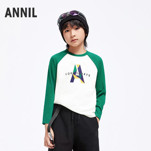 男女童圆领长袖针织衫秋季新款安奈儿童装EM531673 商品图2