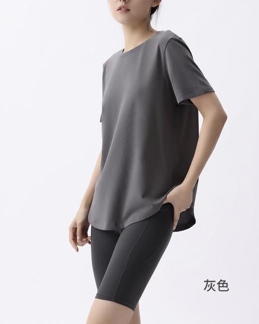 【老顾客破价福利】LULU专柜同款亲肤棉显瘦Ｔ恤女夏季宽松轻薄透气设计感上衣71036 商品图1