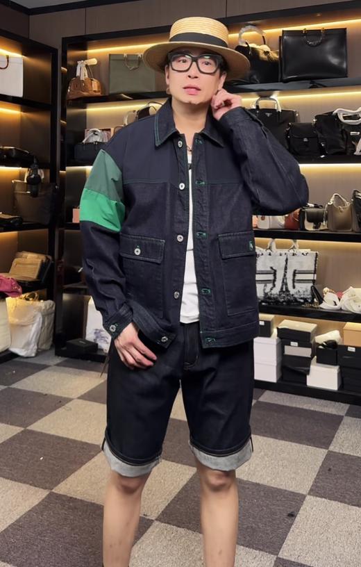 拼接色牛仔潮流外套 商品图1