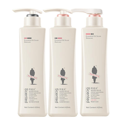 阿道夫祛屑舒爽洗发水420ml+护发素420ml+沐浴露420ml 洗护沐套装赠送60ml【XPTX】 商品图4